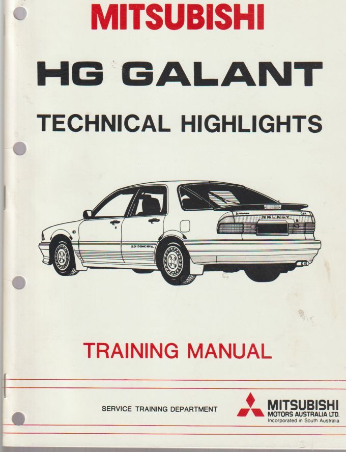 Mitsubishi HG Galant Technical Highlights Training Manual, MMAL